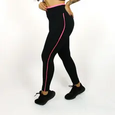 Kit 2 Calças Legging Academia Fitness Básica Com Detalhe Em Vivo