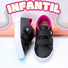 Tênis Menina Infantil Leve e Macio Escolar Velcro 25 ao 36 Pronta Entrega