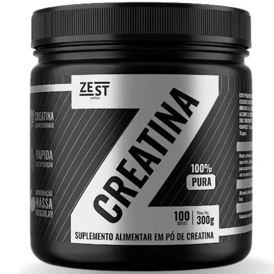 Creatina Monohidratada Zest Nutrition 100% Pura 300g - 100 Doses