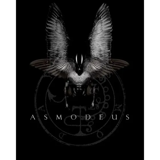 QUADRO DECORATIVO PLACA MDF-ASMODEUS PRETO E BRANCO