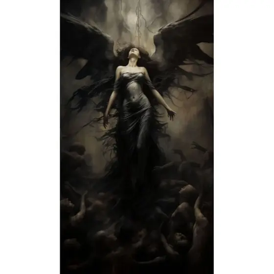 QUADRO DECORATIVO PLACA MDF- LILITH VOANDO