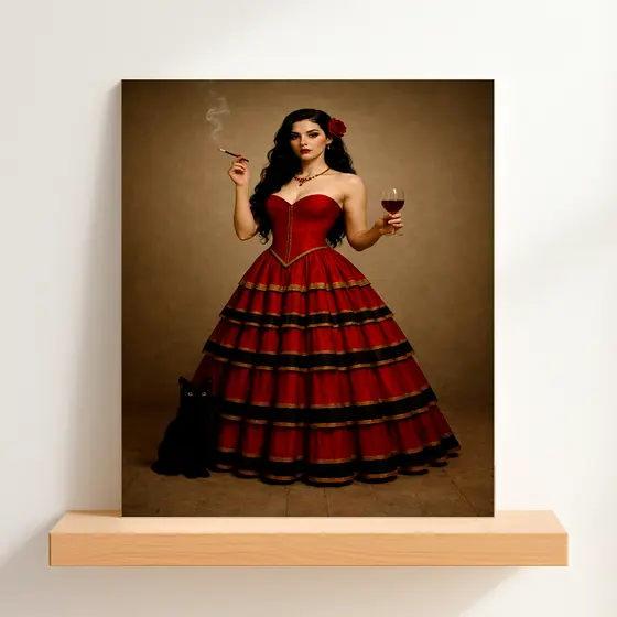 Quadro DECORATIVO Pomba Gira Rainha do Cabaré Umbanda e CANDOMBLE