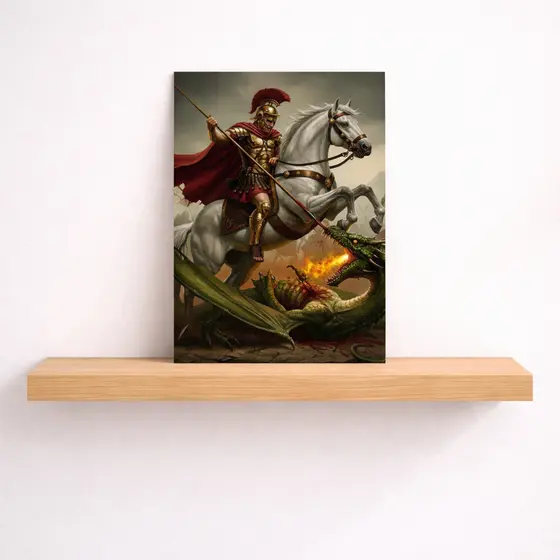 QUADRO DECORATIVO PLACA MDF-SÃO JORGE