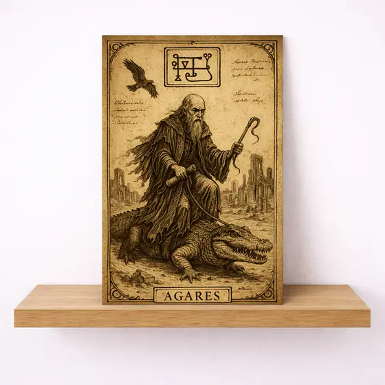 QUADRO DECORATIVO PLACA MDF AGARES ENSINA IDIOMAS, FAZ FUGITIVOS RETORNAREM