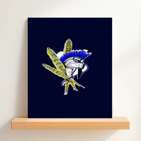 QUADRO DECORATIVO PLACA MDF-ESPADA DE OGUM E CAPACETE