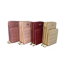 Bolsa Transversal Feminina Moda Femina Porta Celular Com 3 Divisórias