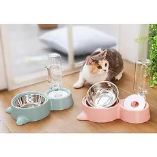 Comedouro E Bebedouro Automático Para Cães Gatos Pet Filhotes--PET02