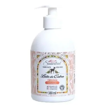 Sabonete de Leite de Cabra Original Suavitrat 380ml com umectantes e emolientes