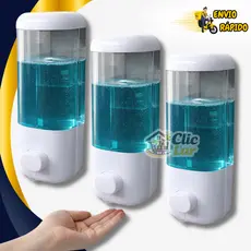 Kits de Dispenser de Parede  com Ventosa Detergente Sabonete Líquido 500ml