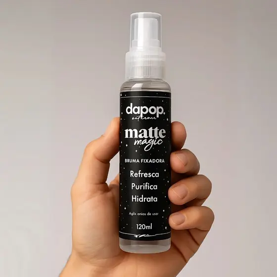 Bruma Fixadora de Maquiagem Dapop Matte Magic 120ml – Fixação Intensa e Controle de Oleosidade