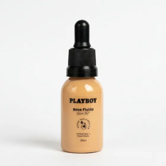 Base Fluída Cobertura Media a Alta, Soft Tint Oil-Free Acabamento Natural - Playboy