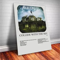Quadro Decorativo Placas Pierce The Veil Quadro Discografia Album em MDF 30x20cm Full HD