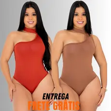 Body Feminino Mula Manca – Com Bojo e Gola Alta | Look Ajustado de Moda