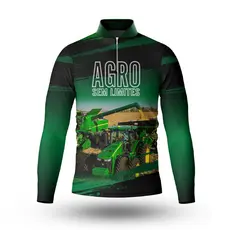 Camisa Camiseta Agro Infantil Agricultura Proteção Uv50+