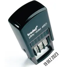 Carimbo Datador 4810 Automático Trodat Printy Impressão 25x3,8 mm, Formato DIA - MÊS - ANO.