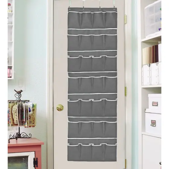 Sapateira Organizadora De Porta E Parede Vertical Multiuso Dobrável Grande Tênis Sandália Chinelo