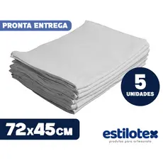 Kit Pano De Prato Engomado 5 Peças 72cm x 45cm Pintura Artesanato Com Bainha Estilotex Engomatextil