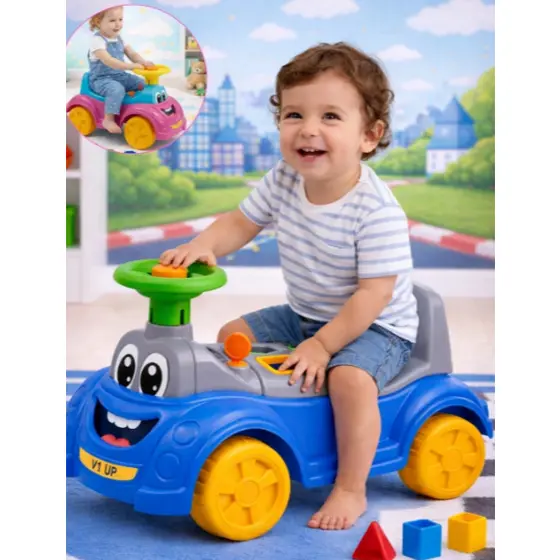 Totokinha Classica Andador Menino e Menina Criança Triciclo Infantil Azul ou Rosa