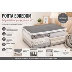 Porta Edredom  Coberta Colchas Organizador de Guarda Roupa Com Zípe Saco Closet Lençol