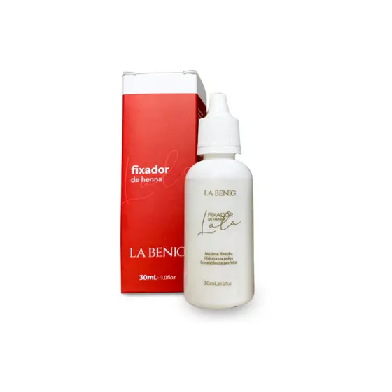Fixador Henna Sobrancelhas La Benig 30mL Máxima Fixação - La Benig