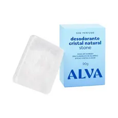 Desodorante Cristal Stick Stone Refil Vegano 90g Alva