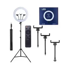 18 Polegadas Ring Light Led Grande Iluminador 46cm + Tripé Ring Light Iluminador