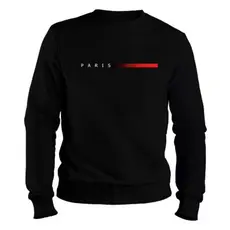 Moletom Paris Gola Careca Estampado Flanelado Masculino Original