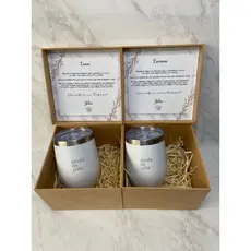 Convite Padrinhos Batismo Kit Caixas De Mdf E Copos Cuias