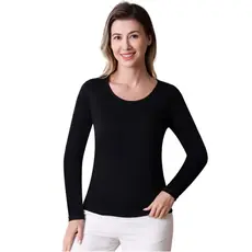 Z&D Lingerie Blusa Termica  feminina Segunda Pele Térmica Manga Longa com Proteção LMNY02
