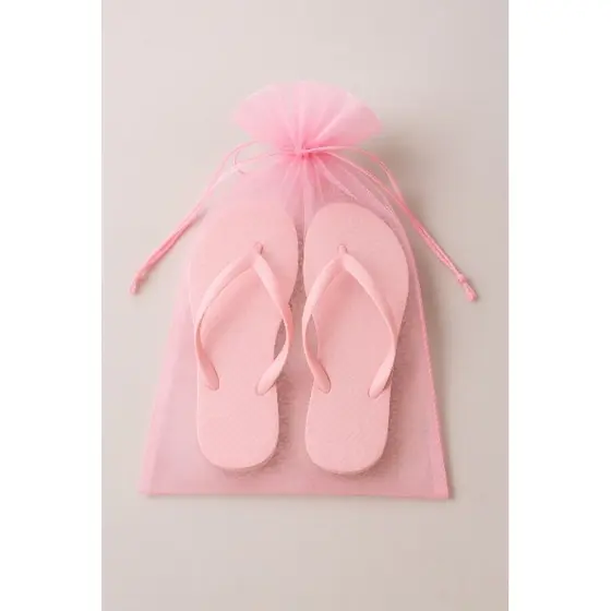 Saco Organza Rosa Tamanho 20x35 Com 50 Unidades Pra Colocar Chinelos Entregar Rápida.
