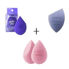 kit 3 Esponjas Angler Blender + Soft Blender Feels Ruby Rose + ruby rose stay fix