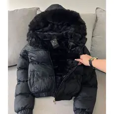 Jaqueta Puffer Feminina Cropped Curta Impermeável Bobojaco Pelúciada Casaco Frio Inverno Quentinha