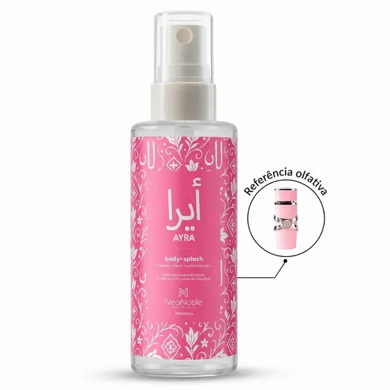 Body Splash Ayra Feminino 200ml Perfume Leve Refrescante