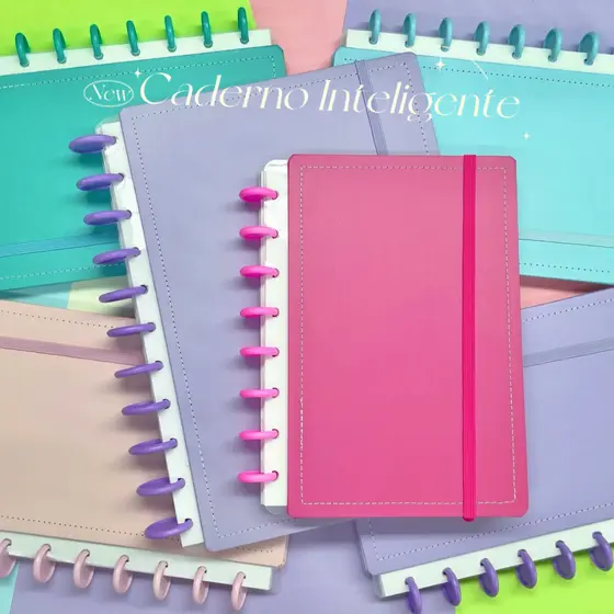 Caderno Inteligente A5/B5/A4 Capa Dura Pautado 80 Folhas Caderno Diário Agenda Planner