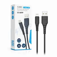 Cabo para Carregar Celular entrada usb x Mini Usb Carregador V8 2.0 Branco/Preto para Smartphone