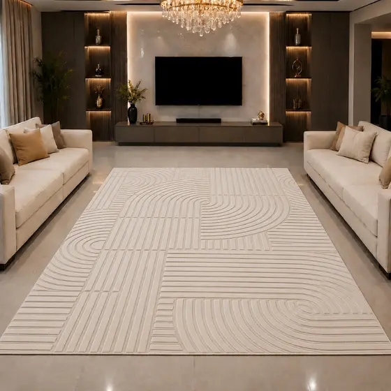 Tapete 3,00x2,00 Para Sala Grande Moderno Confortável