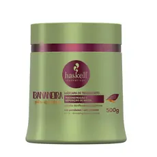 Haskell Mascara Pos Quimica Bananeira 500G Tratamento Capilar Cuidados com o Cabelo Fios Mulher Feminino Reconstrução