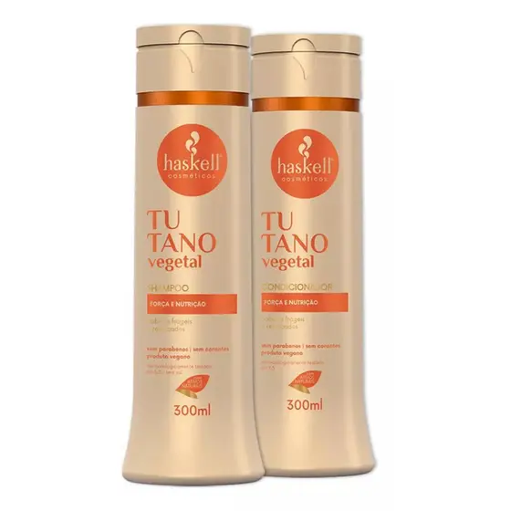 Kit Haskell Tutano Shampoo E Condicionador 300ml, Cuidados com o Cabelo