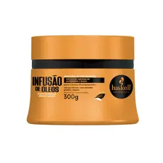 Máscara de Tratamento Infusão Óleos 300g Beleza Cuidados com Cabelo Tratamento Intenso Salão de Beleza Mulher Feminino