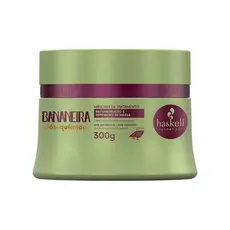 Máscara Bananeira Pós-Química 300g, Haskell Tratamento Capilar Cuidados com o Cabelo Fios Mulher Feminino Reconstrução