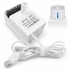 Bomba De Água Para Bebedouro Gato  Cachorro USB Motor  Fonte Pet  Silenciosa Eficiente LED