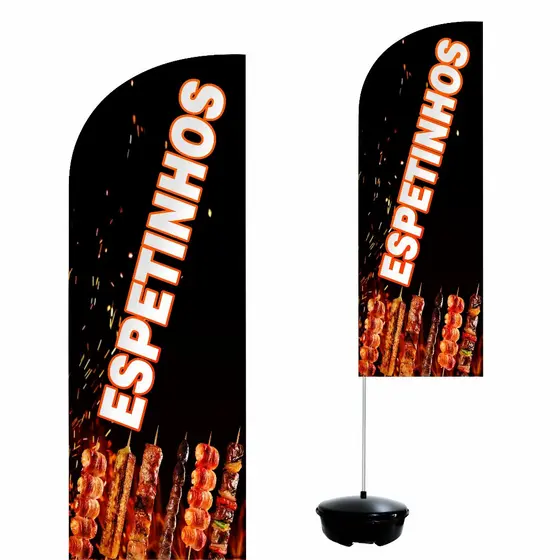 Wind Banner Completo 2,10m Espetinhos M1
