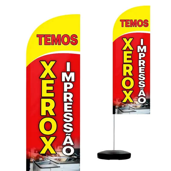Wind Banner Completo 2,10m Xerox/impressão
