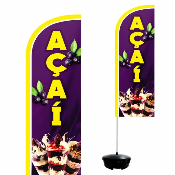 Wind Banner Completo 2,10m Açaí M3