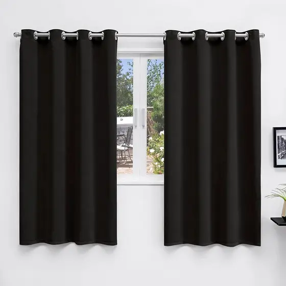 Cortina Decorativa 2,20 x 1,50 com Ilhós Cromado para Janela