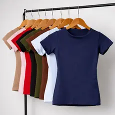 Blusa manguinha academia dia a dia básica suplex premium foro duplo