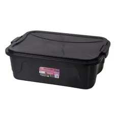 Caixa Organizadora Multibox 9L Com Tampa E Trava Black Resistente