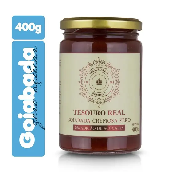 Goiabada Cremosa Zero Açúcar 400g Tesouro Real sabor máximo