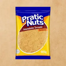 Farinha Amendoim Torrado  Pratic Nuts 1,005KG Sabor Inigualável