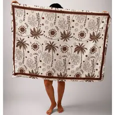 Pareo Canga de praia saída de praia estampada tecido tropical Estampas Exclusivas
